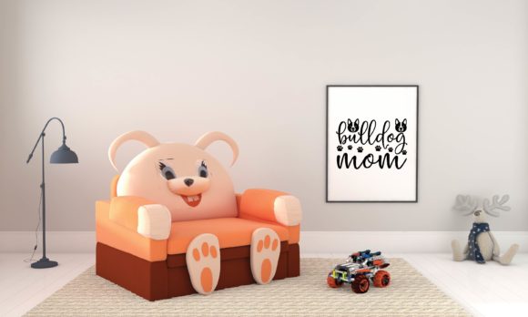 Bulldog Mom SVG Design for Crafts and Graphics